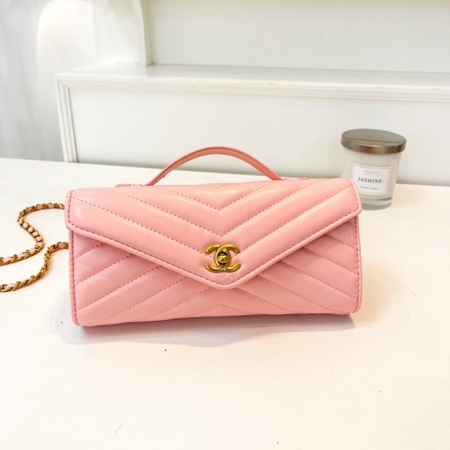 Metal Logo Leather Women Messenger Bags