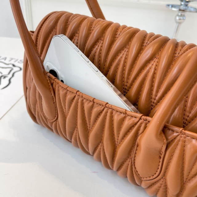 Luxury Fashion Leather Ruched Purses