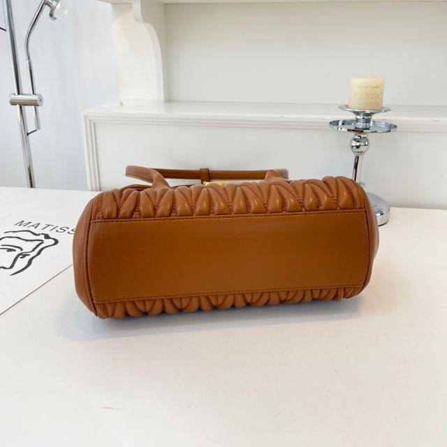 Luxury Fashion Leather Ruched Purses