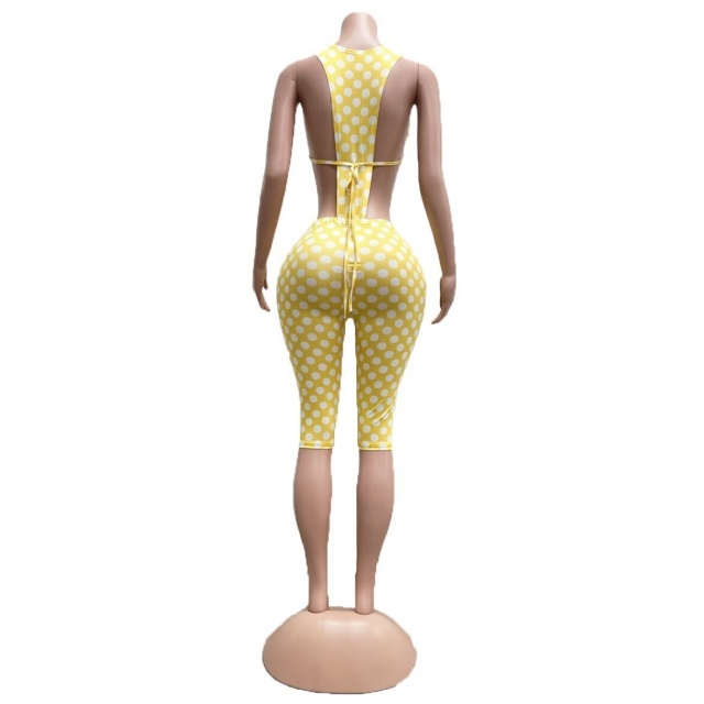 Printed Plunging V Neck Bodysuit Slim Fit Midi Pant Set