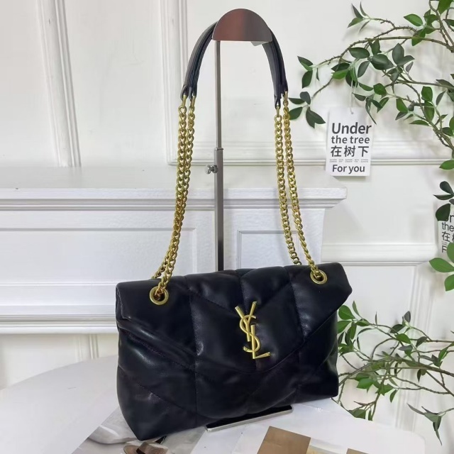 Metal Logo Leather Fashion Women Handbags