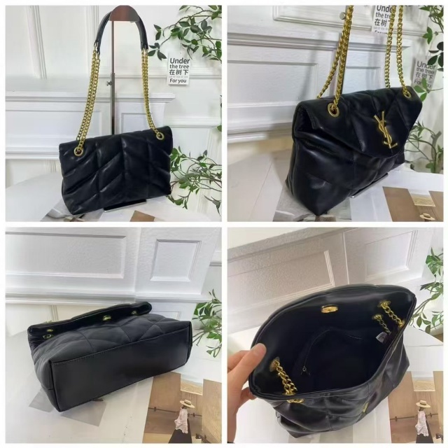 Metal Logo Leather Fashion Women Handbags