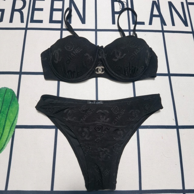 Metal Logo Women Sexy Luxury Bikini Set