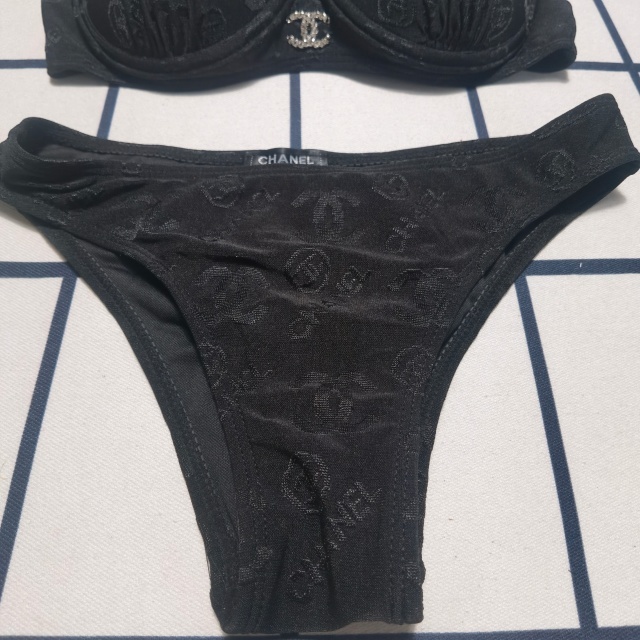 Metal Logo Women Sexy Luxury Bikini Set