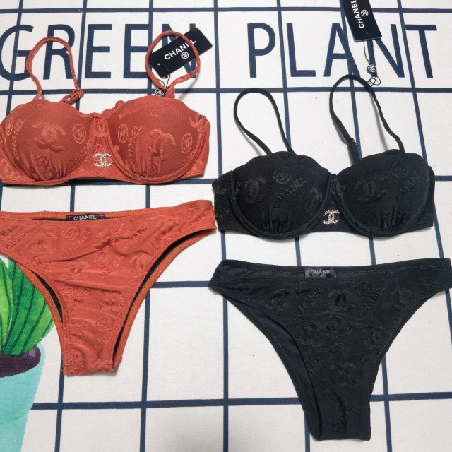 Metal Logo Women Sexy Luxury Bikini Set