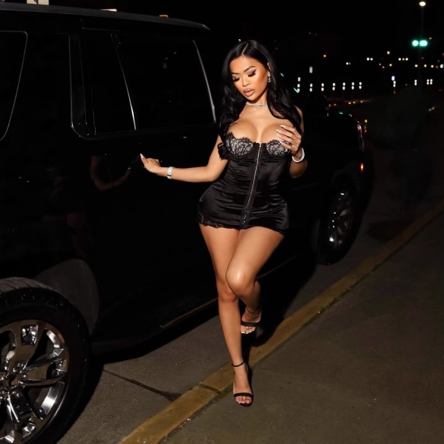 Adjustable Straps Lace Corset Dress