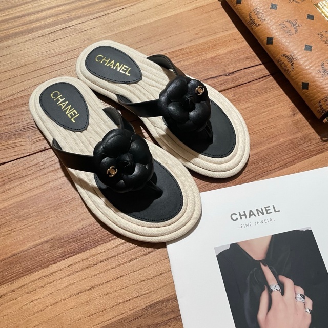 Fashion Camellia Women Beach Flip-Flops Shoes