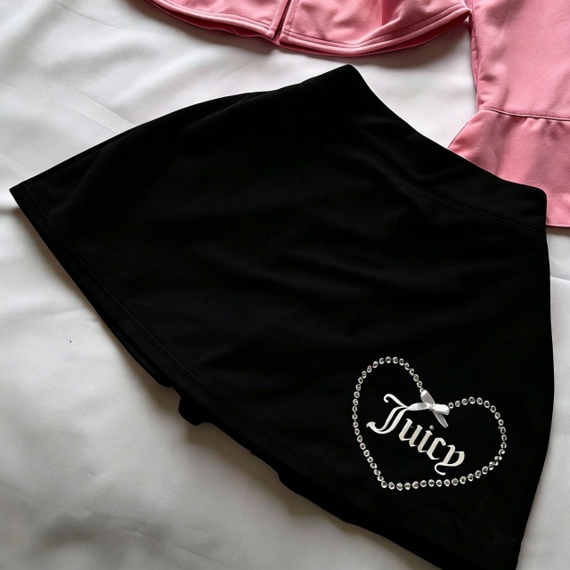 Off Shoulder Diamonded Mini Skirt Shorts Set
