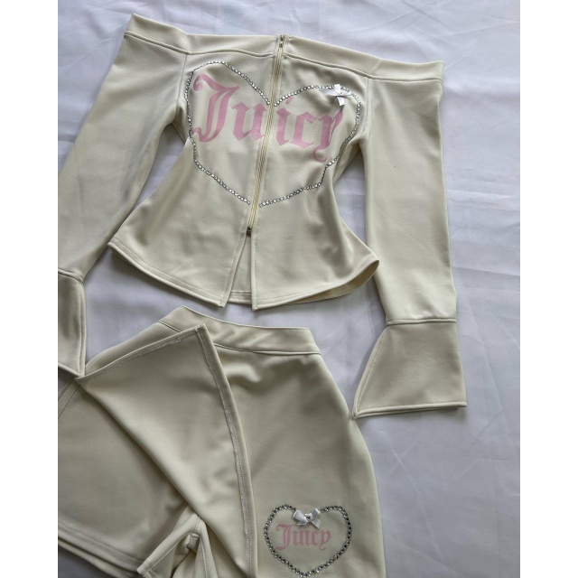 Off Shoulder Diamonded Mini Skirt Shorts Set