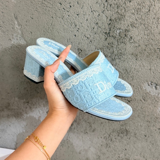 Fashion Embroidery Luxury Chunky Sandals