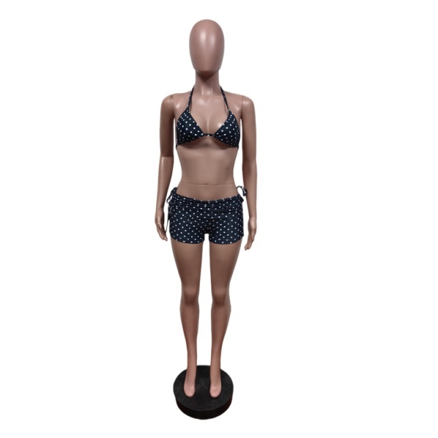 Printed Beachwear Bikinis Set 3 Pieces