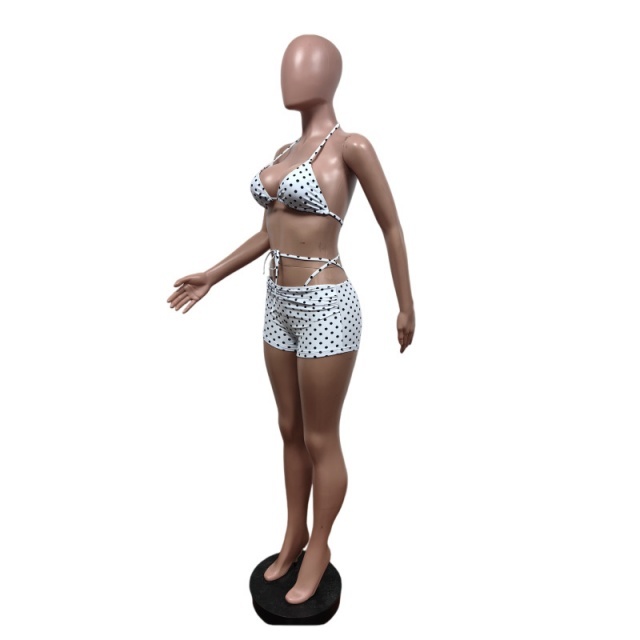 Printed Beachwear Bikinis Set 3 Pieces