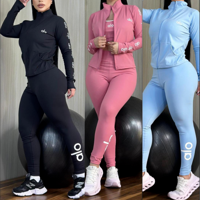 Luxury Fashion Women 3 Piece Tracksuit Set