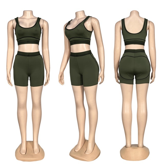 Activewear Yoga Tank Top Short Set