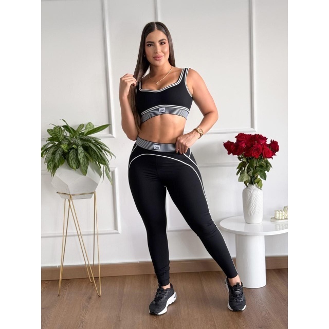 Sportwear Yoga Tank Top Jogging Pant Set