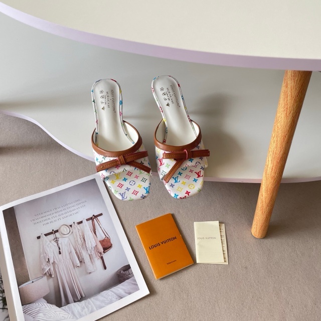 Printed Leather Women Thin Heeled Sandals