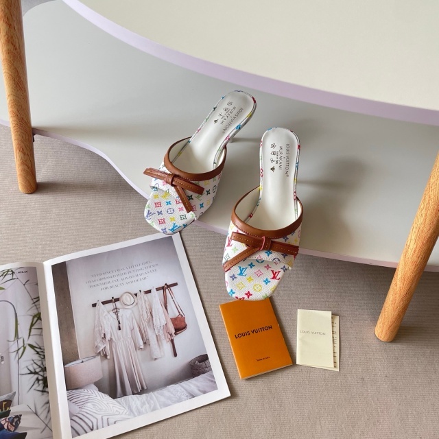 Printed Leather Women Thin Heeled Sandals