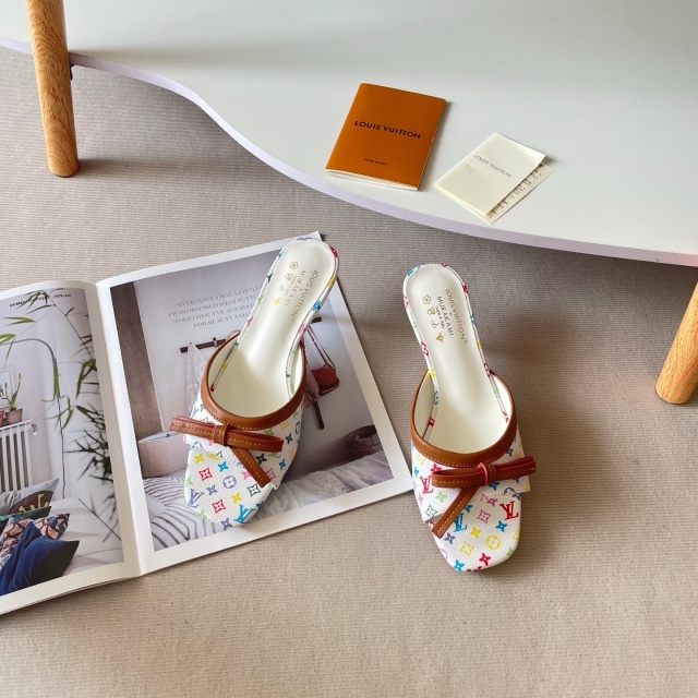 Printed Leather Women Thin Heeled Sandals