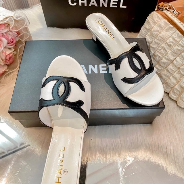 Fashion Leather Women Chunky Sandals