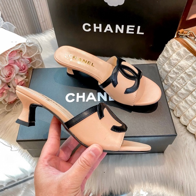 Fashion Leather Women Chunky Sandals