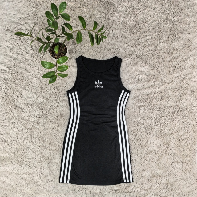 Fashion Striped Sleeveless Sport Dress
