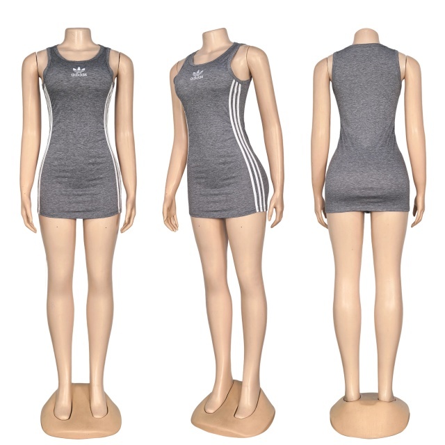 Fashion Striped Sleeveless Sport Dress