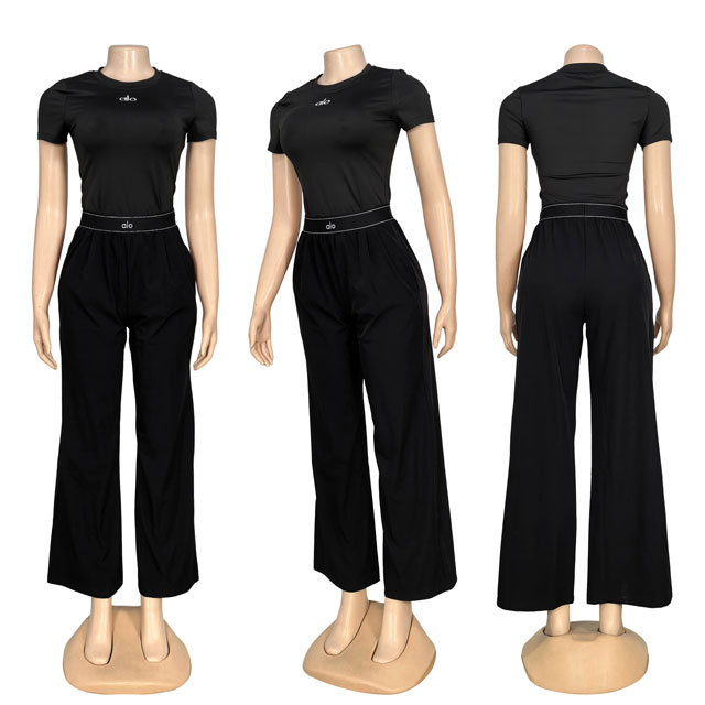 Fashion Embroidery Women Casual Pants Suit