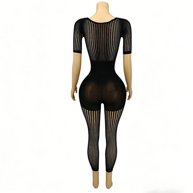 High Elastic Hollow Out Lingerie Jumpsuit
