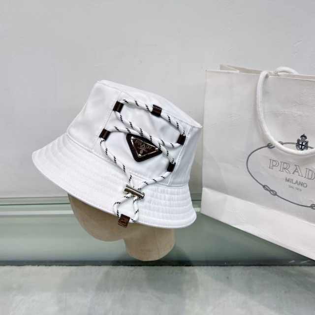 Fashion Logo Drawstring Bucket Hats