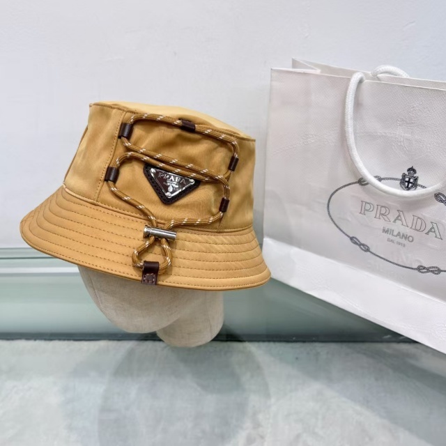 Fashion Logo Drawstring Bucket Hats