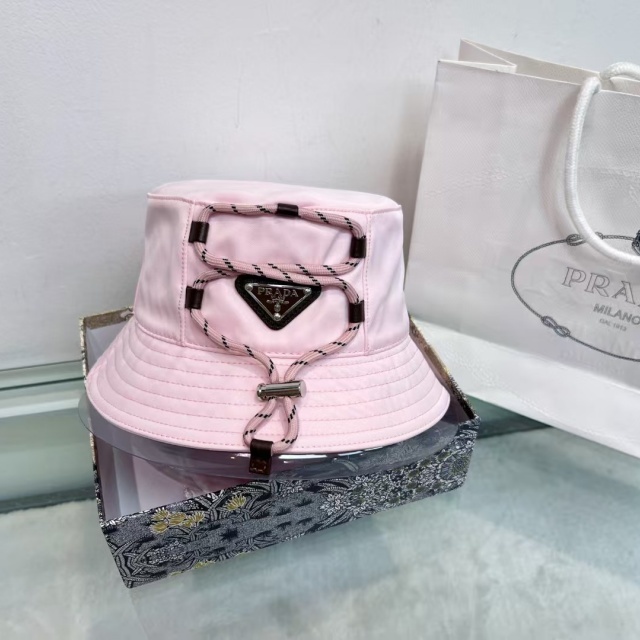 Fashion Logo Drawstring Bucket Hats