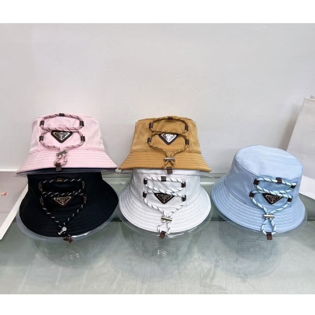 Fashion Logo Drawstring Bucket Hats