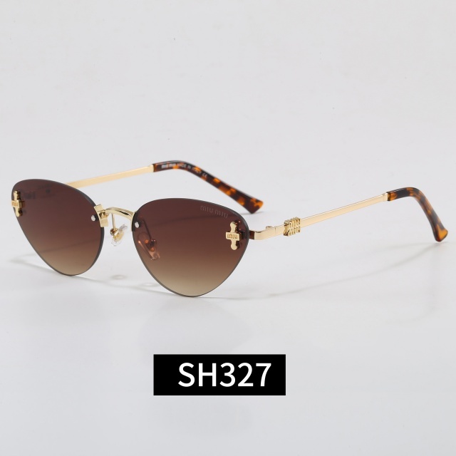 Retro Style Cat Eye Frameless Luxury Glasses