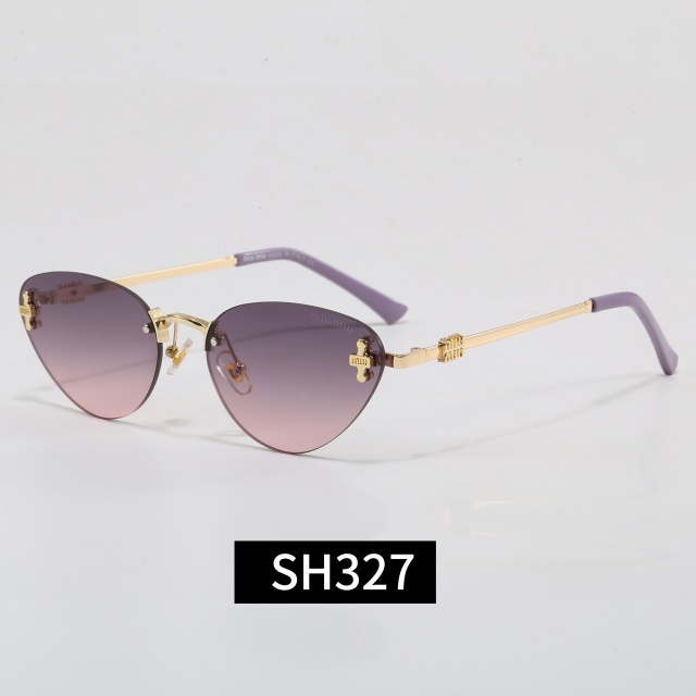 Retro Style Cat Eye Frameless Luxury Glasses