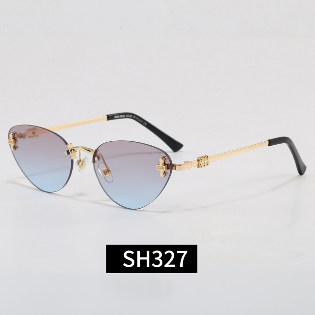 Retro Style Cat Eye Frameless Luxury Glasses