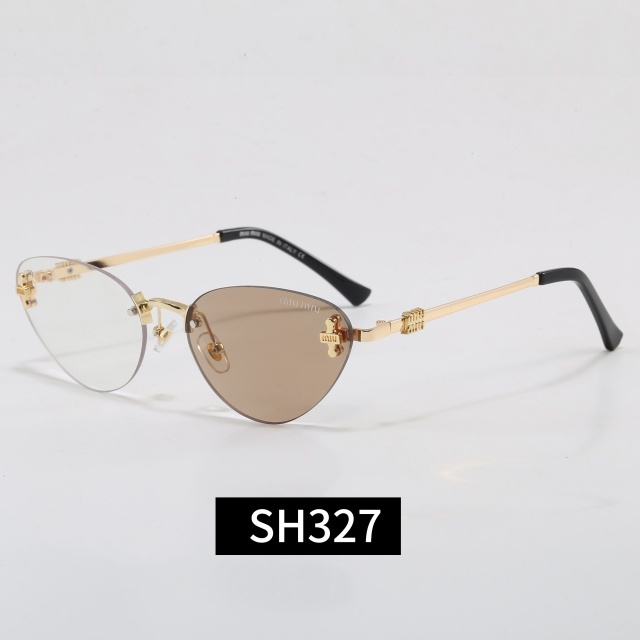 Retro Style Cat Eye Frameless Luxury Glasses