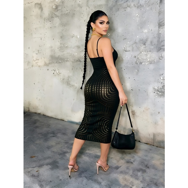 Cami Hollow Out Bodycon Lingerie Dress