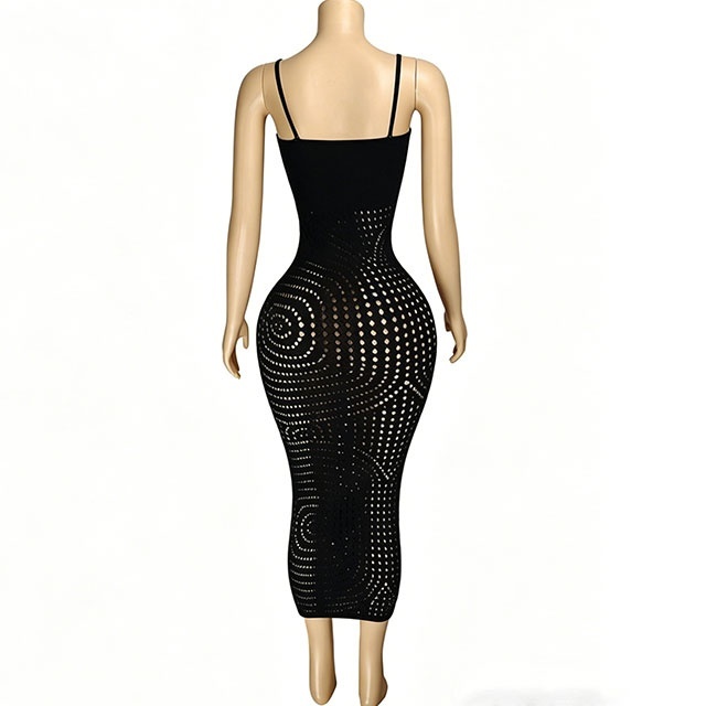 Cami Hollow Out Bodycon Lingerie Dress