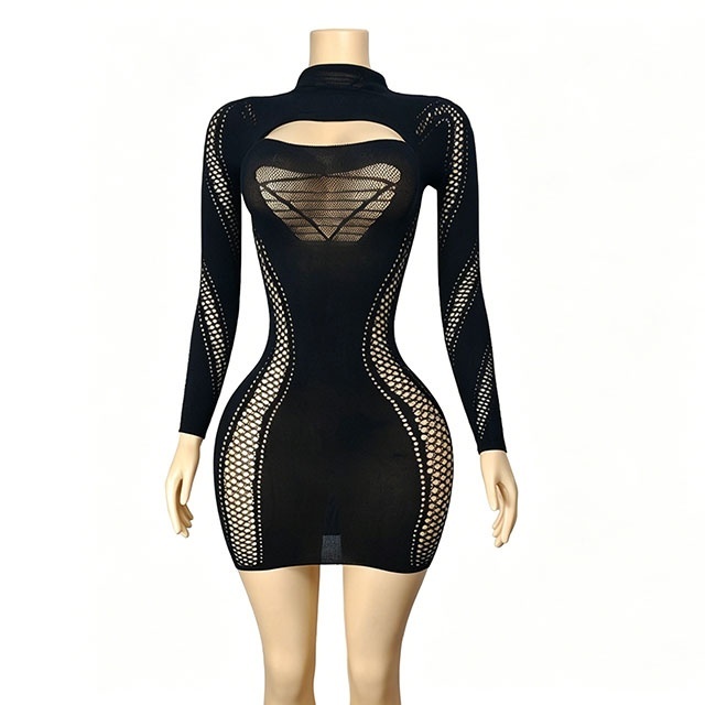 Hollow Out Bodycon Lingerie Dress