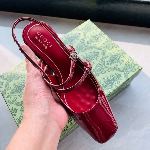 Women Luxury Leather Chunky Sandals