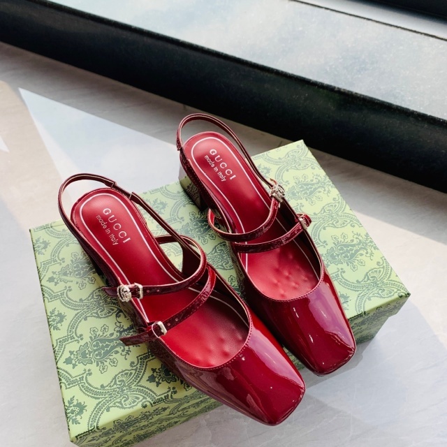 Women Luxury Leather Chunky Sandals