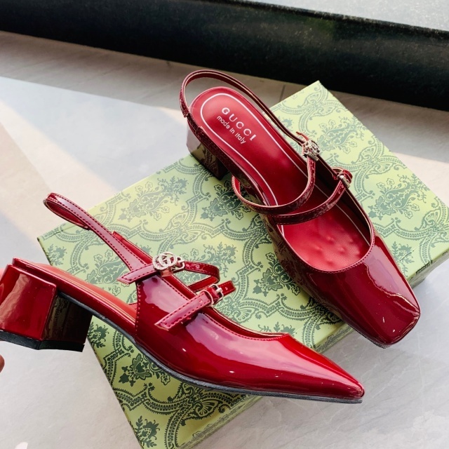 Women Luxury Leather Chunky Sandals