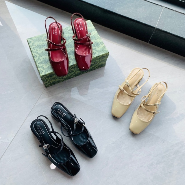 Women Luxury Leather Chunky Sandals