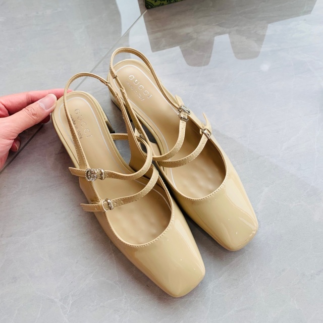 Women Luxury Leather Chunky Sandals