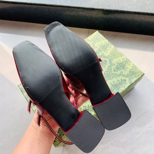 Women Luxury Leather Chunky Sandals