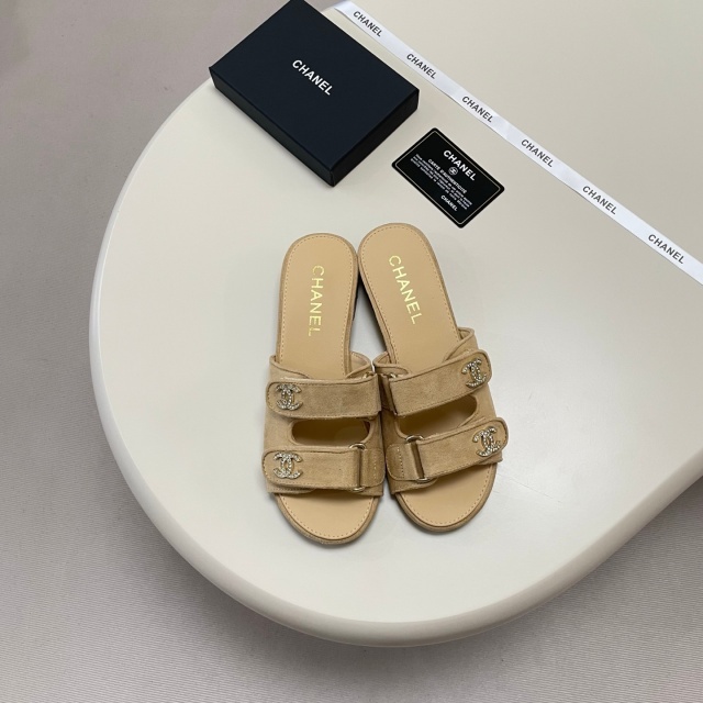 Fashion Rhinestones Velcro Flat Sandals