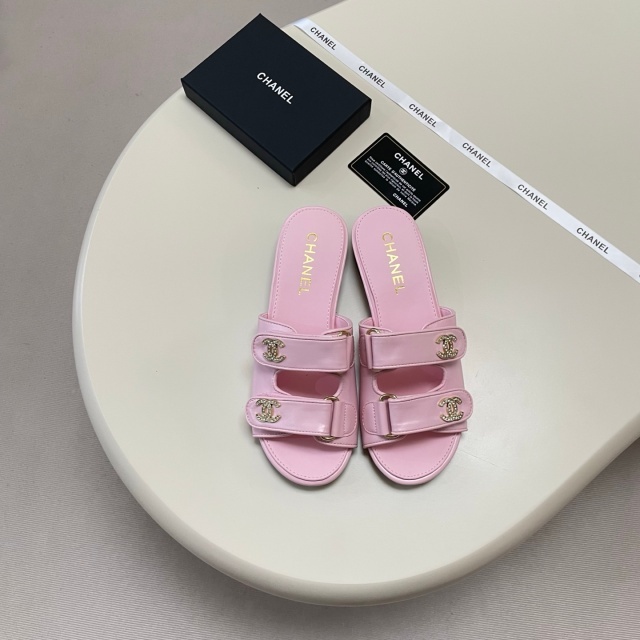 Fashion Rhinestones Velcro Flat Sandals