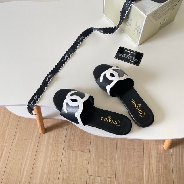 Leather Luxury Women Casual Slides