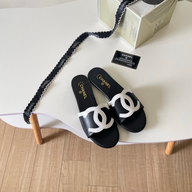 Leather Luxury Women Casual Slides