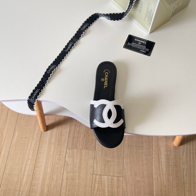 Leather Luxury Women Casual Slides